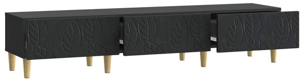VidaXL TV szekrény 147 x 34,5 x 30 cm Fekete Szerelt Fa