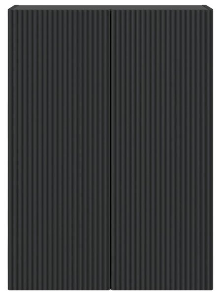 VidaXL Fali szekrény Fekete 66 x 34,5 x 90 cm Szerelt Fa