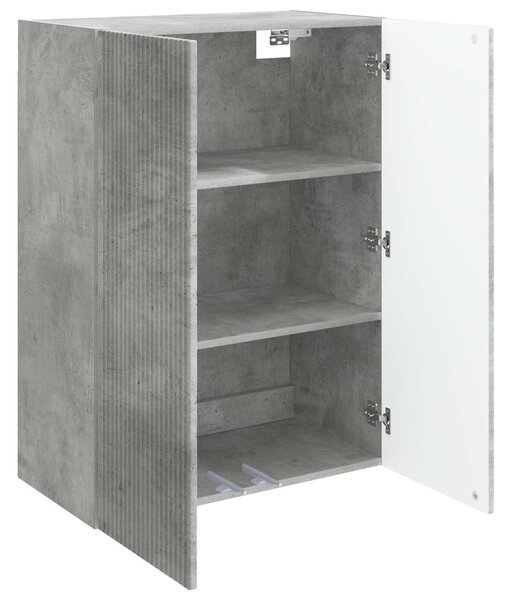VidaXL Fali szekrény Betonszürke 66 x 34,5 x 90 cm Szerelt Fa