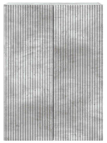 VidaXL Fali szekrény Betonszürke 66 x 34,5 x 90 cm Szerelt Fa