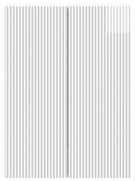 VidaXL Fali szekrény Magasfényű Fehér 66 x 34,5 x 90 cm Szerelt Fa