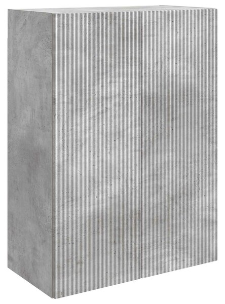 VidaXL Fali szekrény Betonszürke 66 x 34,5 x 90 cm Szerelt Fa