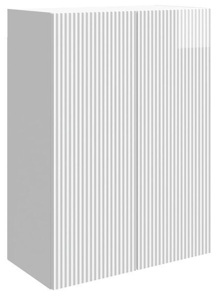 VidaXL Fali szekrény Magasfényű Fehér 66 x 34,5 x 90 cm Szerelt Fa