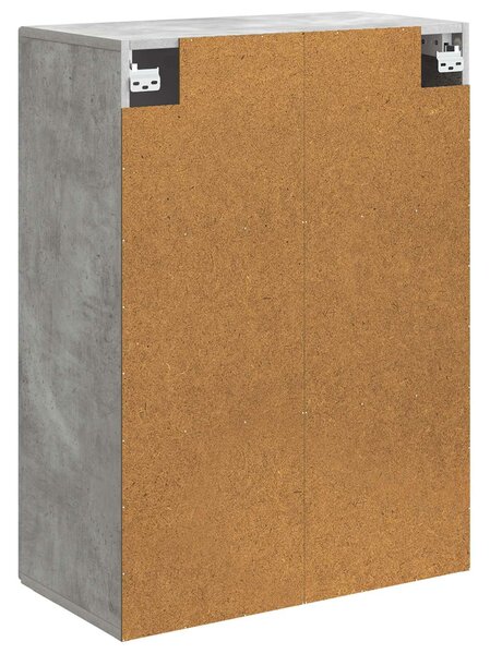 VidaXL Fali szekrény Betonszürke 66 x 34,5 x 90 cm Szerelt Fa