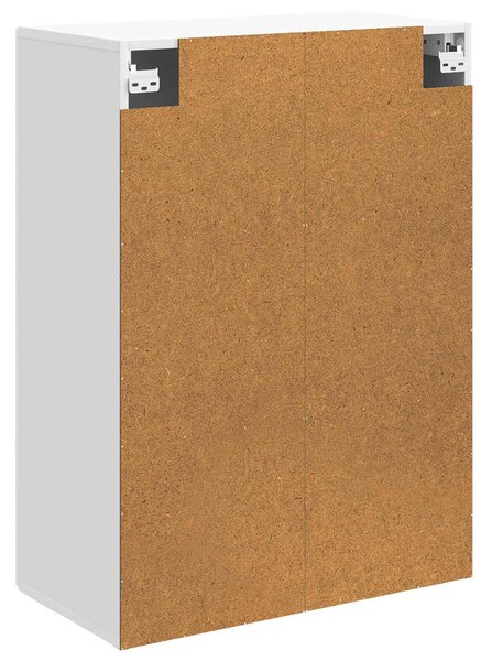 VidaXL Fali szekrény Magasfényű Fehér 66 x 34,5 x 90 cm Szerelt Fa