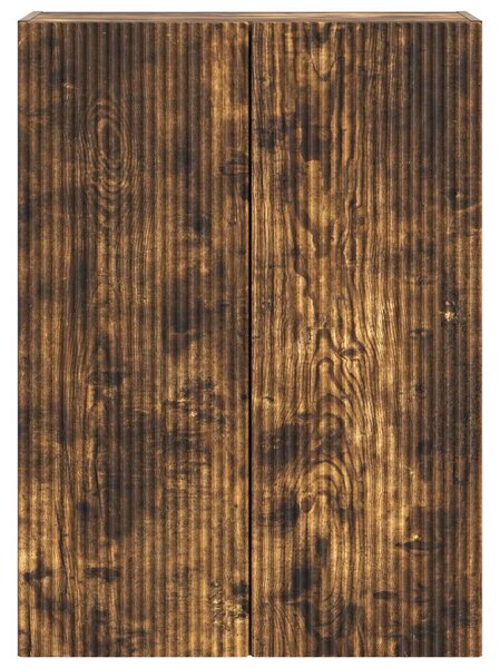 VidaXL Fali szekrény Füstös Tölgy 66 x 34,5 x 90 cm Szerelt Fa