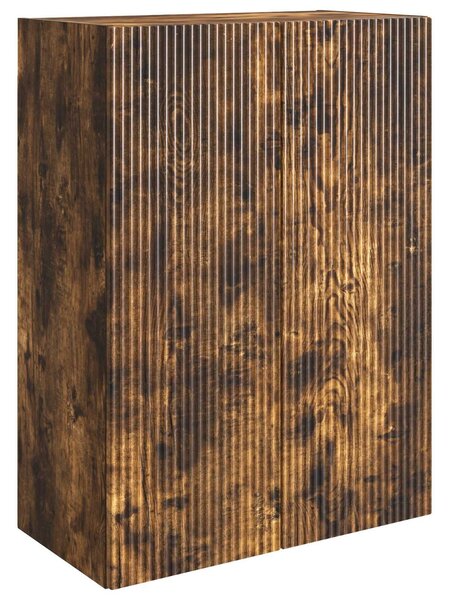 VidaXL Fali szekrény Füstös Tölgy 66 x 34,5 x 90 cm Szerelt Fa