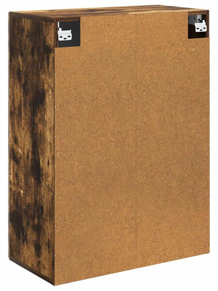 VidaXL Fali szekrény Füstös Tölgy 66 x 34,5 x 90 cm Szerelt Fa