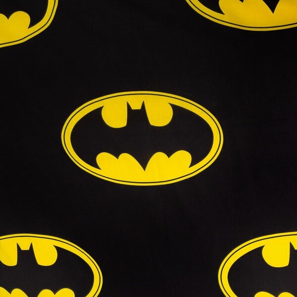 Egyszemélyes pamut gyerek ágyneműhuzat 140x200 cm Batman "The Emblem" – Jerry Fabrics