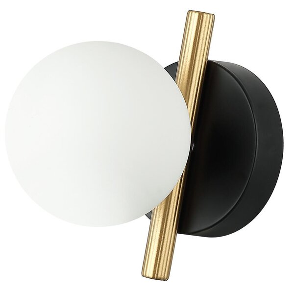 Italux modern fali lámpa reverso fekete arany itxwl-5622-1-bk-w