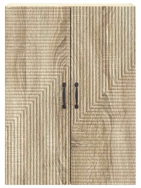 VidaXL Fali szekrény Sonoma Tölgy 66 x 34,5 x 90 cm Szerelt Fa
