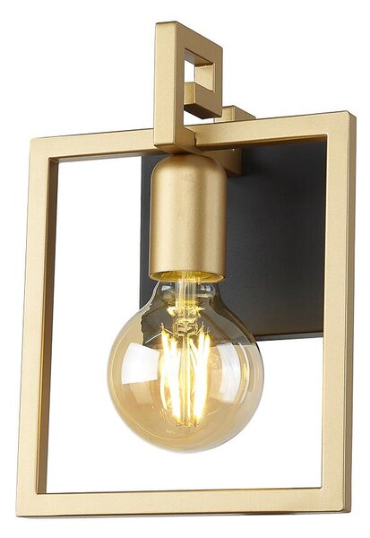 Italux loft modern fali lámpa primero matt fekete arany itxwl-44003-1-bk-gd