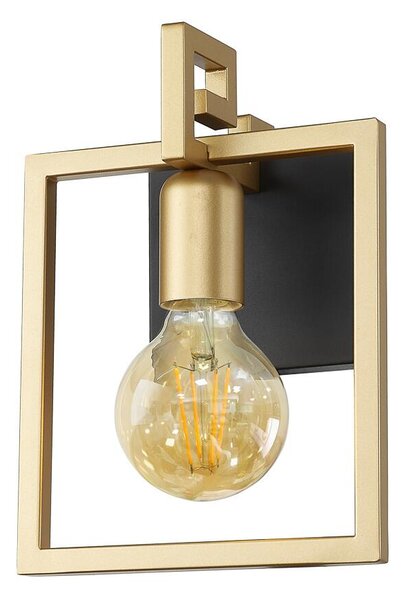 Italux loft modern fali lámpa primero matt fekete arany itxwl-44003-1-bk-gd