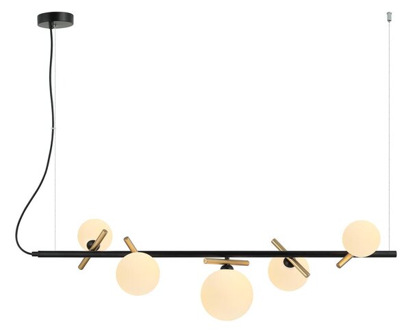Italux modern függeszték reverso fekete arany itxpnd-5622-5-bk-w
