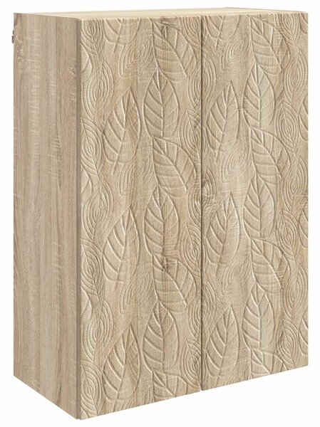 VidaXL Fali szekrény Sonoma Tölgy 66 x 34,5 x 90 cm Szerelt Fa