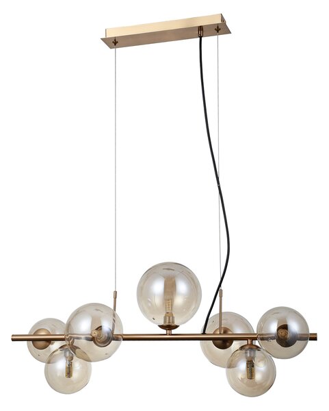 Italux modern függeszték canello borostyán mézédes sárgaréz itxpnd-406007-7-hbr