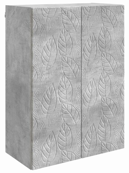 VidaXL Fali szekrény Betonszürke 66 x 34,5 x 90 cm Szerelt Fa