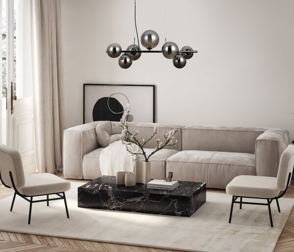 Italux modern függeszték canello króm fekete füstös itxpnd-406007-7a-bcr