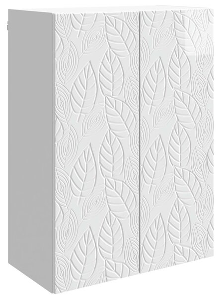 VidaXL Fali szekrény Magasfényű Fehér 66 x 34,5 x 90 cm Szerelt Fa