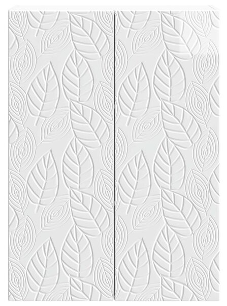 VidaXL Fali szekrény Magasfényű Fehér 66 x 34,5 x 90 cm Szerelt Fa