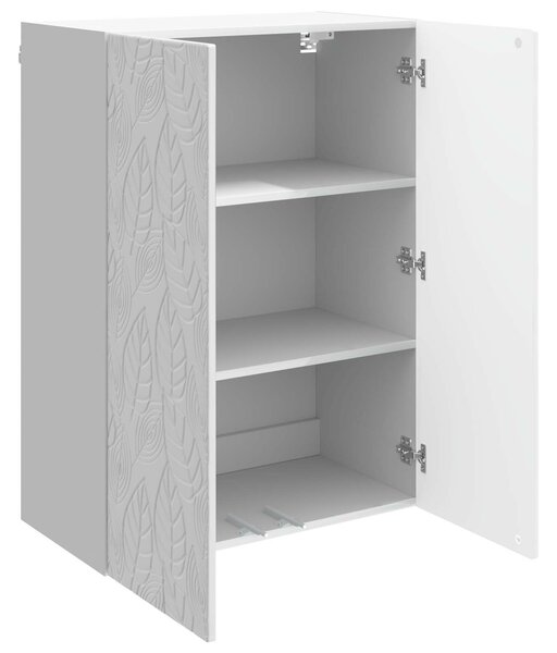 VidaXL Fali szekrény Magasfényű Fehér 66 x 34,5 x 90 cm Szerelt Fa