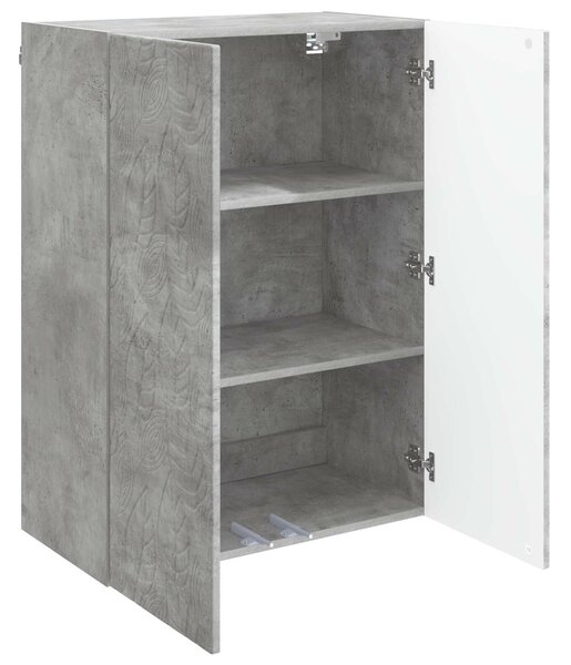 VidaXL Fali szekrény Betonszürke 66 x 34,5 x 90 cm Szerelt Fa