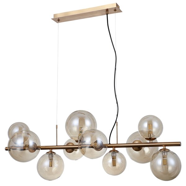 Italux modern függeszték canello borostyán mézédes sárgaréz itxpnd-406007-10-hbr