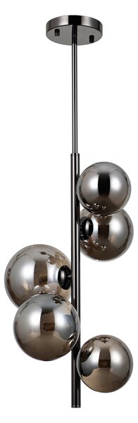 Italux modern függeszték canello króm fekete füstös itxpnd-406007v5abcr1