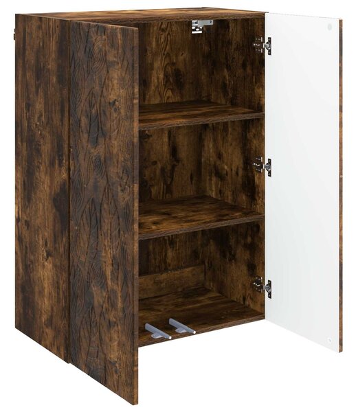 VidaXL Fali szekrény Füstös Tölgy 66 x 34,5 x 90 cm Szerelt Fa