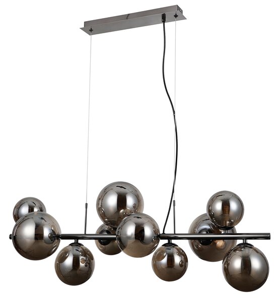 Italux modern függeszték canello króm fekete füstös itxpnd-406007-10abcr