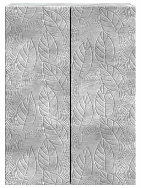 VidaXL Fali szekrény Betonszürke 66 x 34,5 x 90 cm Szerelt Fa