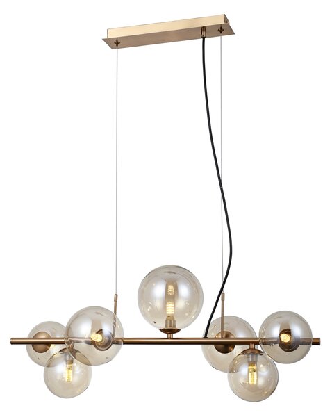 Italux modern függeszték canello borostyán mézédes sárgaréz itxpnd-406007-7-hbr