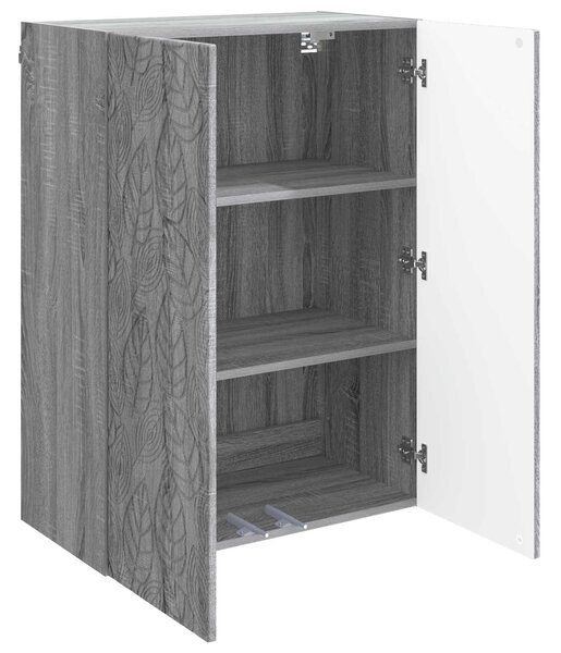VidaXL Fali szekrény Szürke Sonoma 66 x 34,5 x 90 cm Szerelt Fa