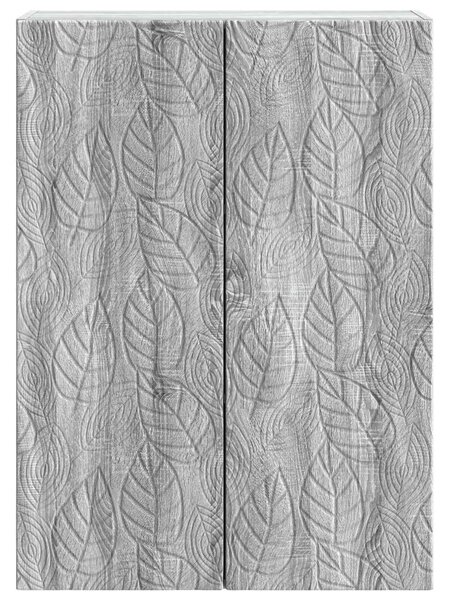 VidaXL Fali szekrény Szürke Sonoma 66 x 34,5 x 90 cm Szerelt Fa