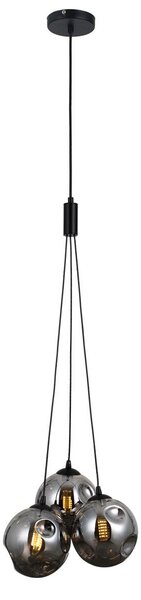 Italux modern függeszték perlos matt fekete grafit itxpnd-54456-3ahbsmg