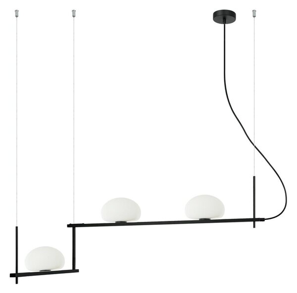 Italux modern függeszték kernio fekete opál itxpnd-357783-bk+w