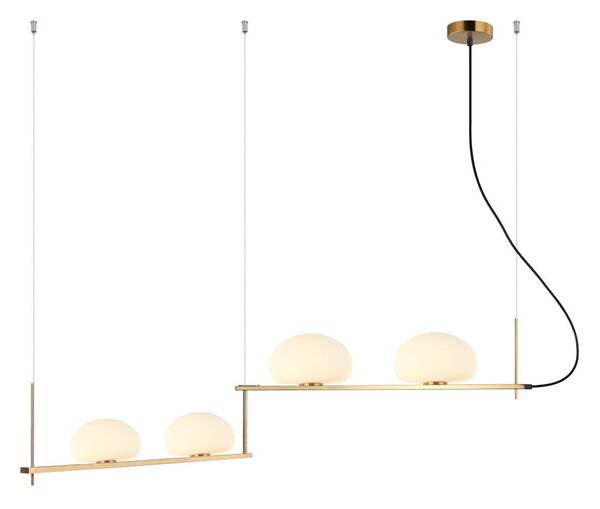 Italux modern függeszték kernio sárgaréz opál itxpnd-357784-bro+w