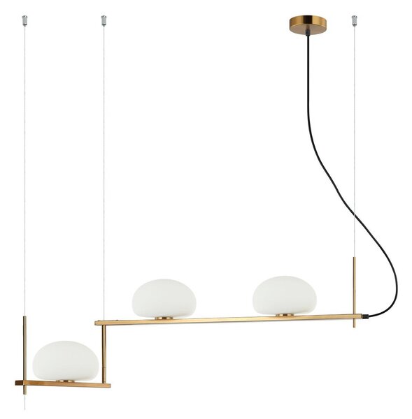 Italux modern függeszték kernio sárgaréz opál itxpnd-357783-bro+w
