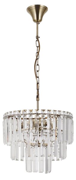 Italux glamour függeszték buena antik bronz átlátszó itxpnd-22320-4-abr