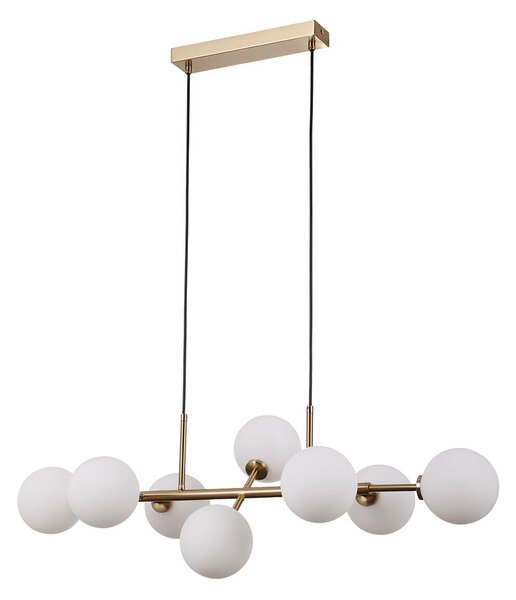 Italux modern függeszték mirellio fehér mézédes sárgaréz itxpnd-66463-8-hb