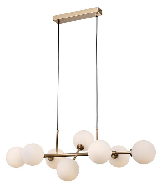Italux modern függeszték mirellio fehér mézédes sárgaréz itxpnd-66463-8-hb