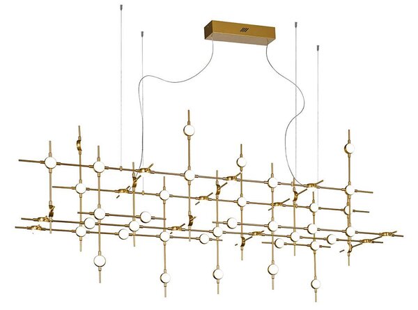Italux modern függeszték provenza fehér arany itxmd18001067-55a gd