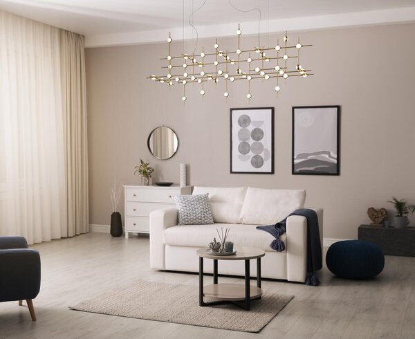 Italux modern függeszték provenza fehér arany itxmd18001067-55a gd