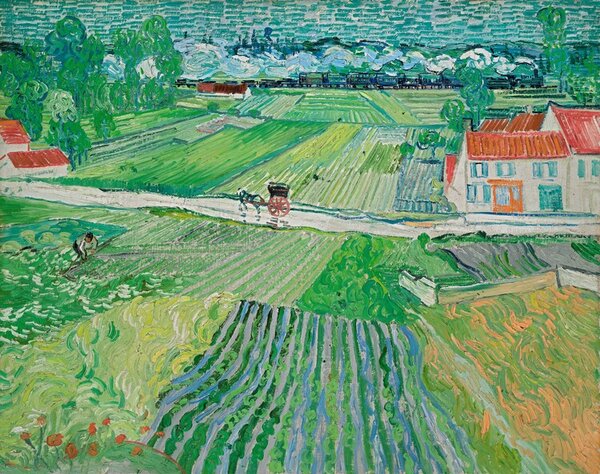 Vincent van Gogh - Reprodukció Landscape at Auvers after the Rain, 1890, (40 x 30 cm)