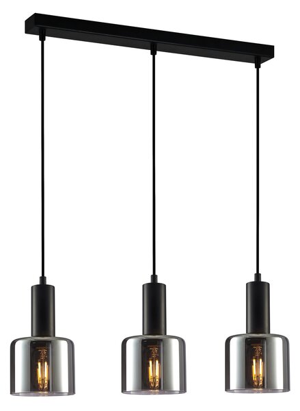 Italux modern függeszték santia fekete füstös itxpnd-65342-3-bk+sg