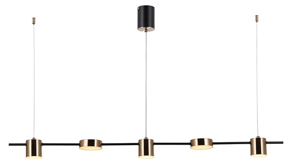 Italux modern függeszték remdal fehér sárgaréz itxpnd-16374-5-bk-4k