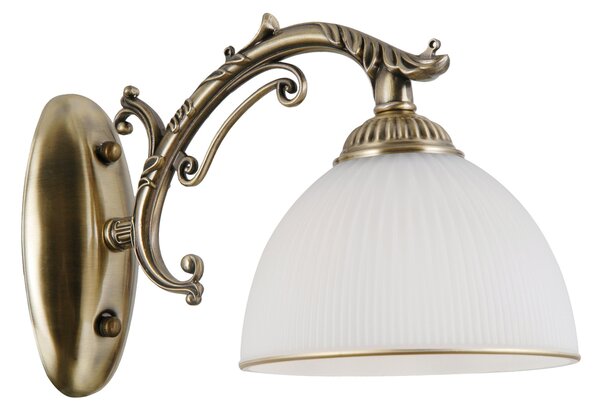 Italux klasszikus fali lámpa feneza antik bronz fehér itxwl-5122-1