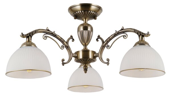 Italux klasszikus csillár feneza antik bronz fehér itxpnd-5122-3