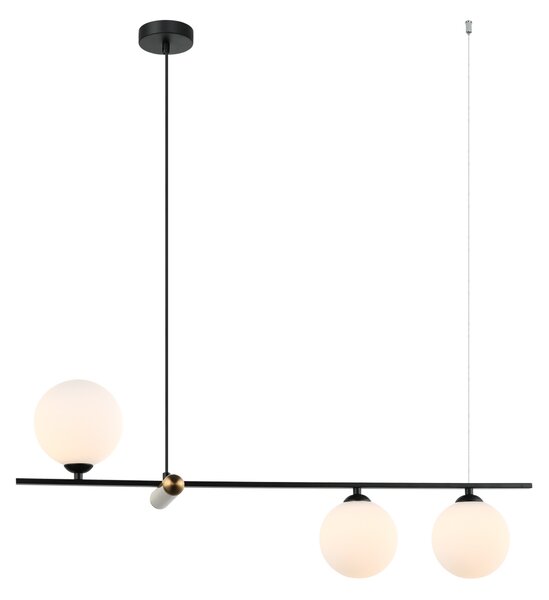 Italux modern függeszték barletta antik bronz fehér fekete itxpnd-76540-3-bk
