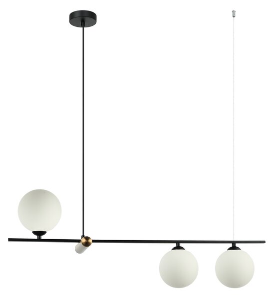 Italux modern függeszték barletta antik bronz fehér fekete itxpnd-76540-3-bk